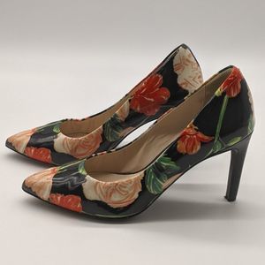 Vintage Cole Haan Floral Patent Leather Pumps 6